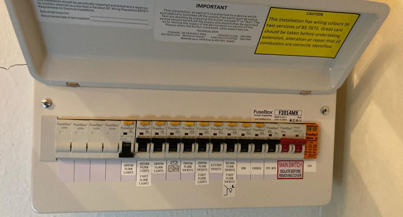 Consumer unit upgrade electrician in Robertsbridge